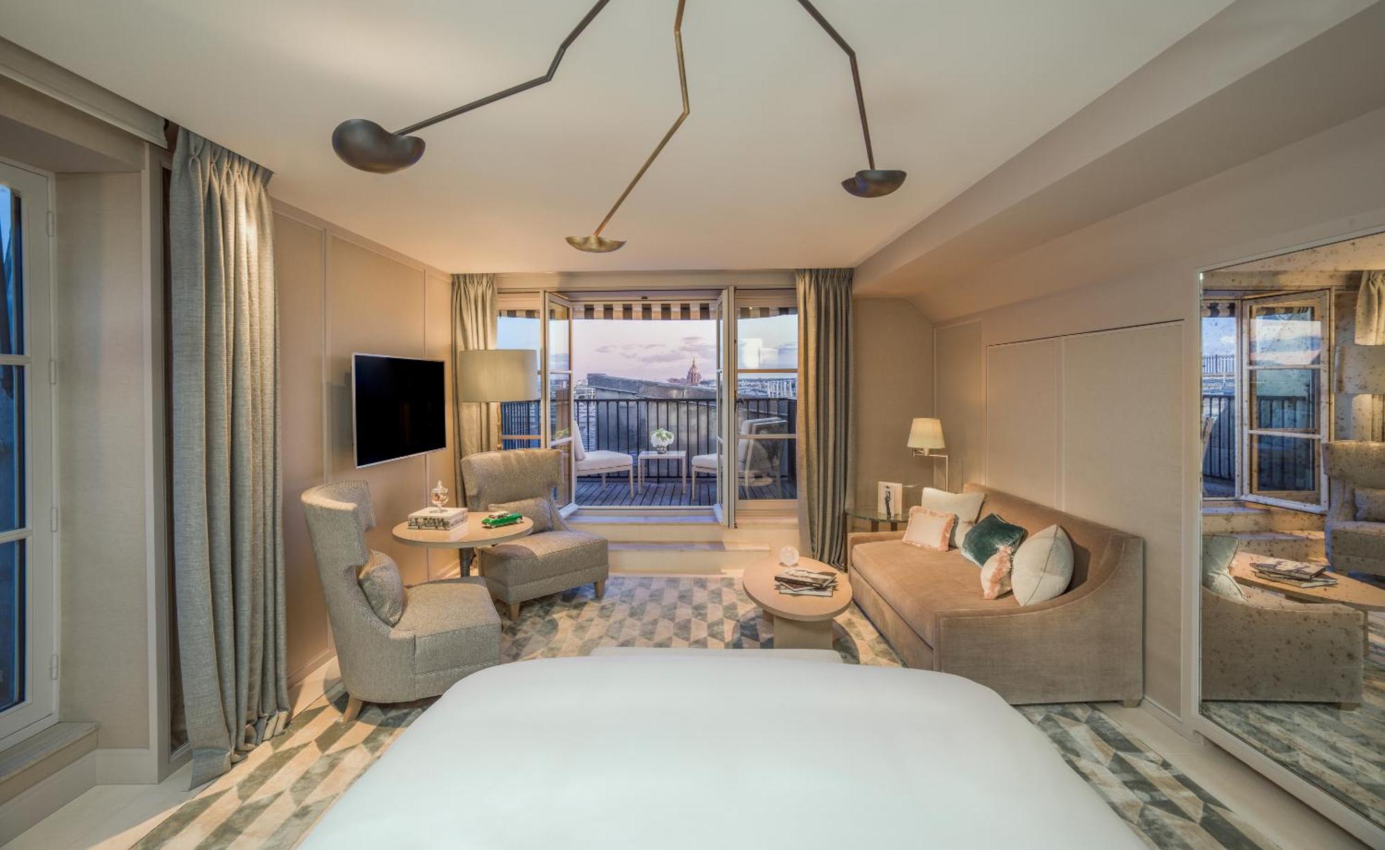 Letto o letti in una camera di Hôtel de Paris Saint-Tropez